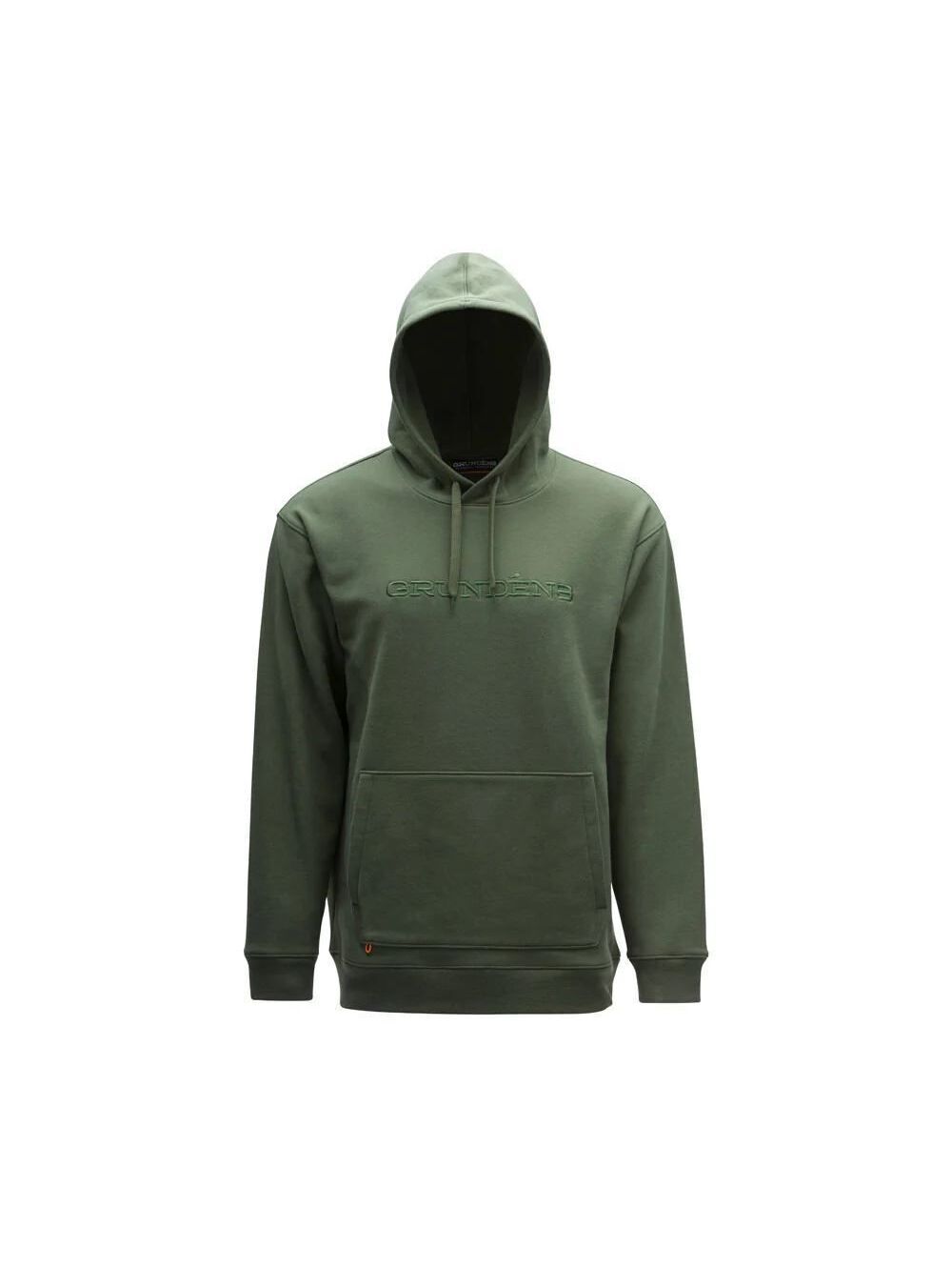 Grundéns Wordmark Embroidered Olive Green Deep Depths Fishing Medium Hoodie